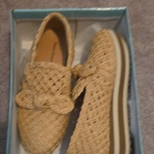 Pierre Dumas Tan Woven Slip-On Shoes